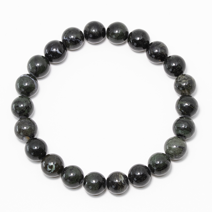 【一点もの】神居古潭石10mm シンプルブレスレット 写真