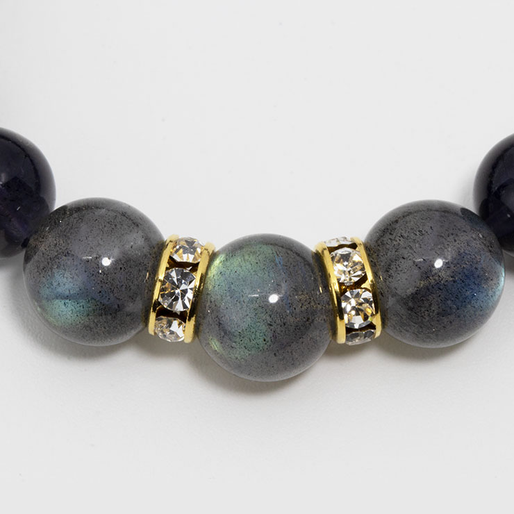 【一点もの】ラブラドライト・チャロアイト デザインブレスレット 写真