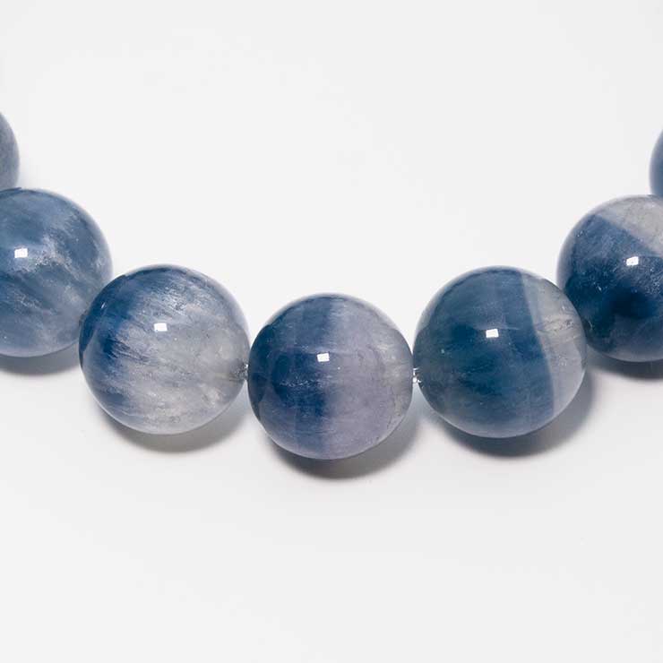 【一点もの】バイカラーフローライト12mm シンプルブレスレット【鑑別書付き】 写真