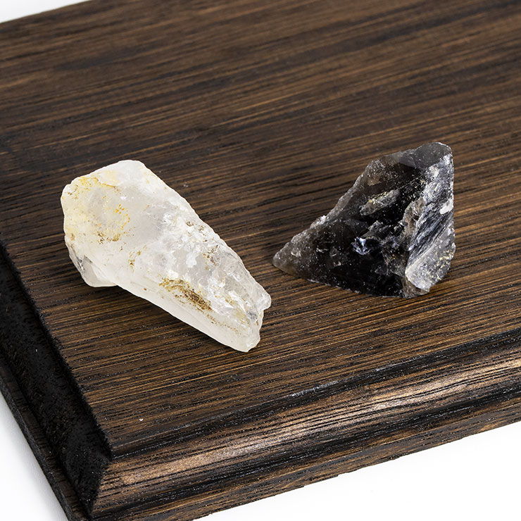 【限定2点】国産キセキの限定セット！山梨水晶＆黒水晶 写真