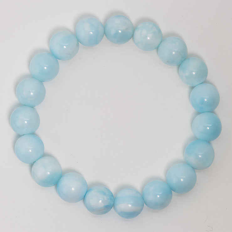 【一点もの】ブルーアラゴナイト10mm シンプルブレスレット 写真