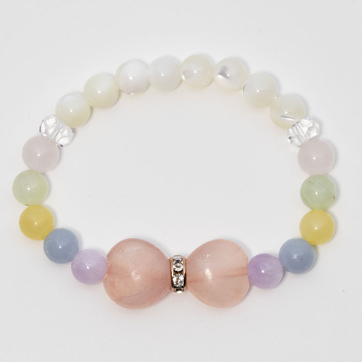 【限定10本】石の日マルシェ はじめての春のお守り キッズブレスレット 写真