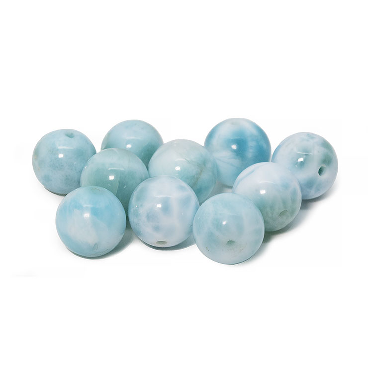 【粒売り/バラ売り】ラリマー 8mm（訳あり） 写真